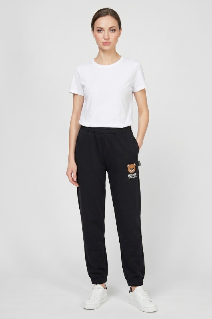 Moschino pantalone in felpa con logo V6A6801-4409 [4c4393df]