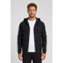 Moschino felpa in cotone stretch con zip e bande logate V1A1782-4409 [f23ca155]