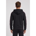 Moschino felpa in cotone stretch con zip e bande logate V1A1782-4409 [9c07235c]