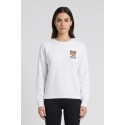 Moschino felpa girocollo in cotone stretch con logo orso V6A1705-4409 [99876743]