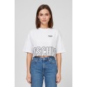 Moschino t-shirt cropped con stampa logo sul fondo V6A0712-4419 [e18a4f58]