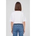 Moschino t-shirt cropped con stampa logo sul fondo V6A0712-4419 [38ac0c55]