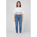 Moschino t-shirt cropped con stampa logo sul fondo V6A0712-4419 [8fb1cd51]