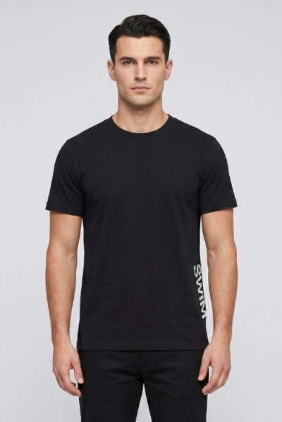 Moschino t-shirt in jersey di cotone con logo laterale V3A0705-9425 — 805219040079809_1