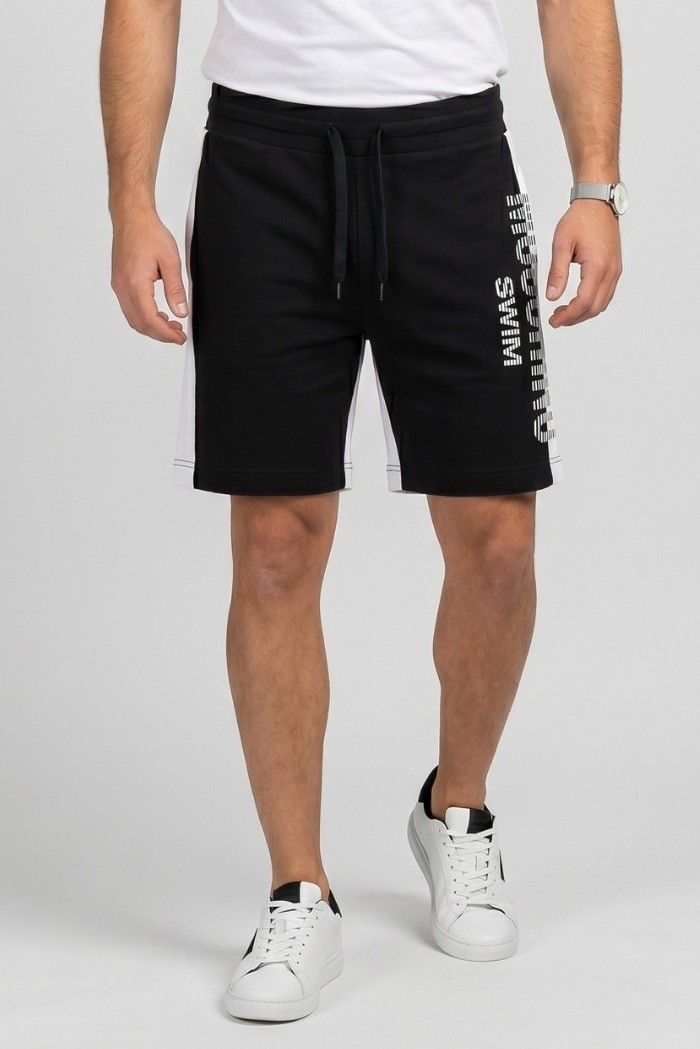 Moschino bermuda in felpa con logo laterale V3A6705-9423 [53f7d8b6]