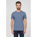 Moschino t-shirt in cotone delavè con bande logate V1A0702-4437 [6503d41b]