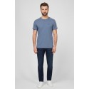Moschino t-shirt in cotone delavè con bande logate V1A0702-4437 [0e68110c]