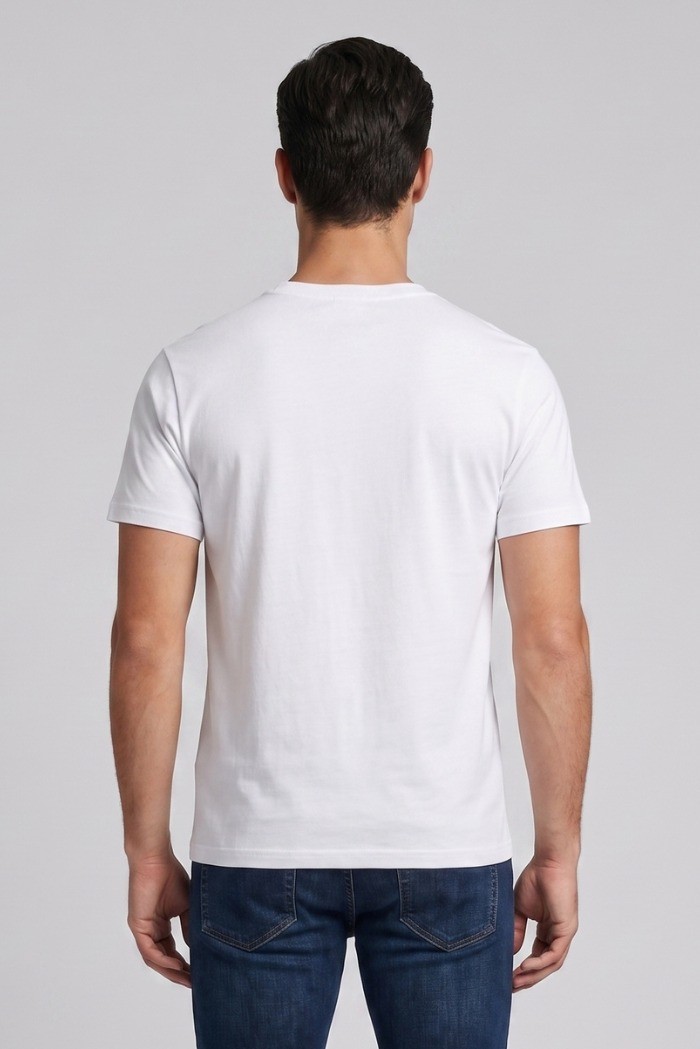 Moschino t-shirt in jersey di cotone con stampa logo V3A0701-9421 [ea66f2fd]