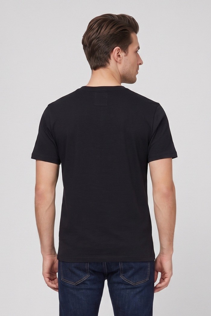 Moschino t-shirt in jersey di cotone con stampa logo V3A0701-9421 [c1644a71]