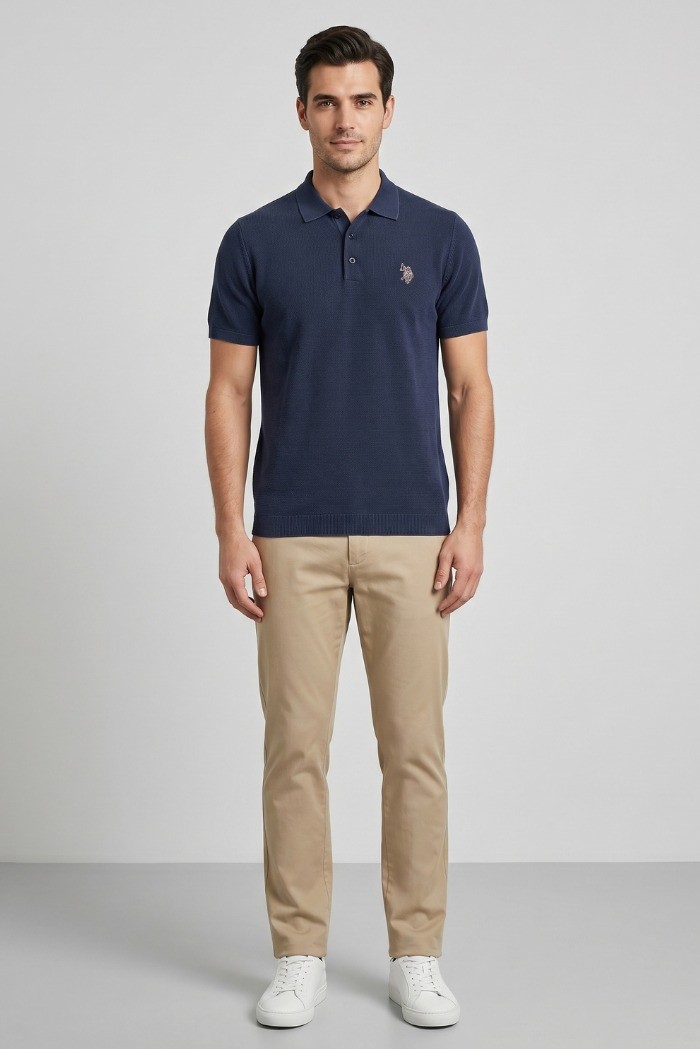 US Polo ASSN polo in piquet di cotone Jared US43197017 [e6c7808d]