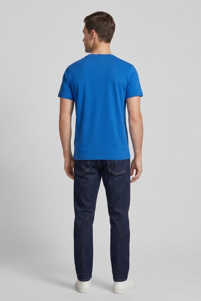 US Polo ASSN t-shirt in piquet di cotone con logo ricamato Bren US43154006 [28f89863]