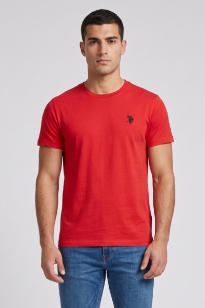 US Polo ASSN t-shirt in piquet di cotone con logo ricamato Bren US43154006 [d79788e2]