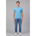 US Polo ASSN t-shirt in piquet di cotone con logo ricamato Bren US43154006 [233d1b3b]