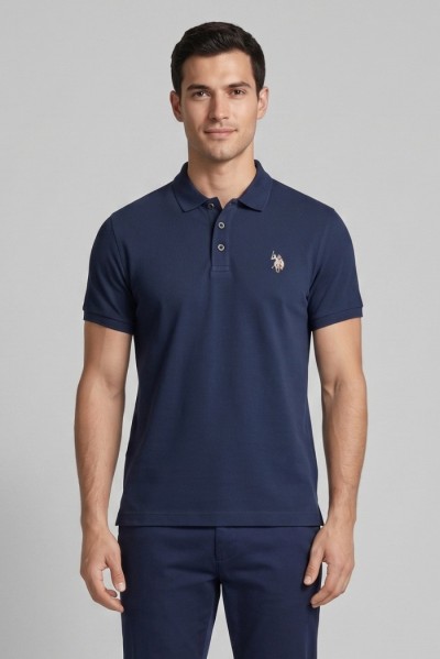 US Polo ASSN polo in jersey con logo ricamato Henry US43197019 — 805219040079713_2