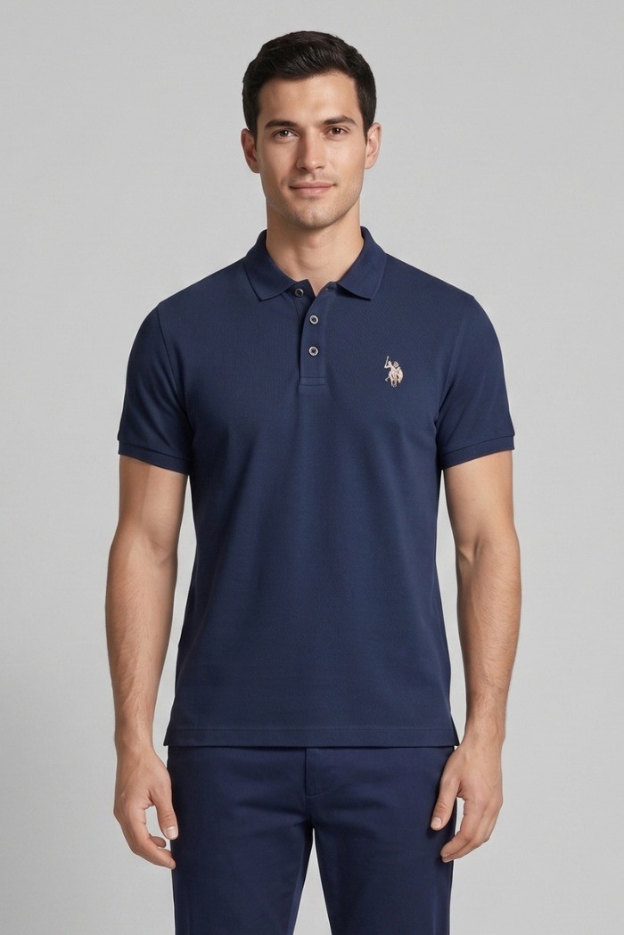 US Polo ASSN polo in jersey con logo ricamato Henry US43197019 [942a8a43]