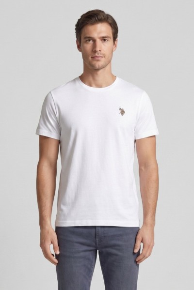 US Polo ASSN t-shirt in jersey stretch con logo ricamato Jin US43154026 [1f1bc01f]
