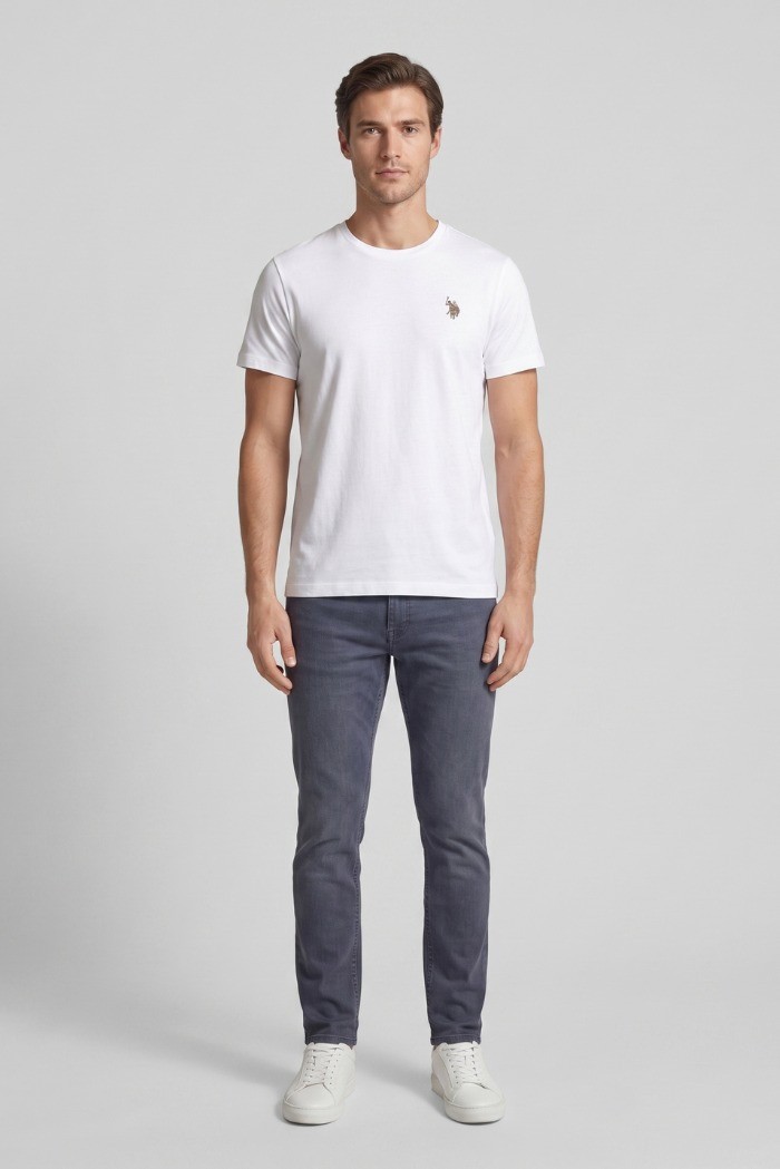 US Polo ASSN t-shirt in jersey stretch con logo ricamato Jin US43154026 [71204216]