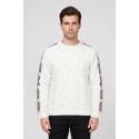 Moschino felpa girocollo in cotone con bande logate V1A1781-4409 [f960f96c]