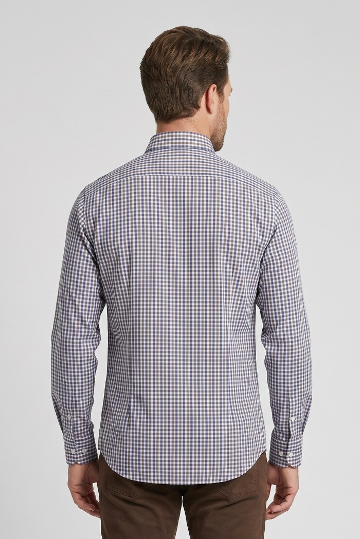 Vipa Camiceria camicia in cotone a quadri Graz [8ee706d2]