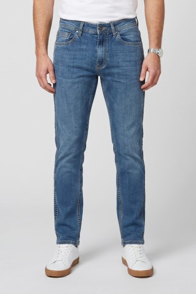 Johnny Looper jeans slim fit in denim di cotone stretch JP909 [770173ba]