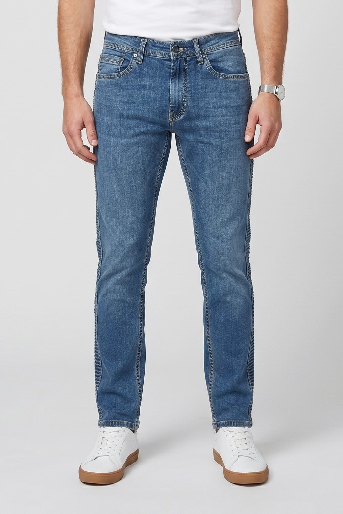 Johnny Looper jeans slim fit in denim di cotone stretch JP909 [770173ba]