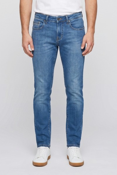 Rifle jeans 5 tasche in denim di cotone stretch RF431 — 805219040079237_1