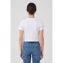 US Polo ASSN t-shirt cropped in jersey con logo ricamato Liby US43354024 [45b49899]