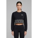 Moschino felpa girocollo cropped con stampa logo sul fondo V6A1721-4418 [9b59de01]