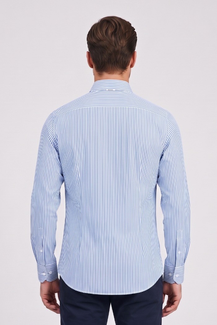 Paul Matthew camicia rigata in cotone CF11-1715 [ae6738fd]