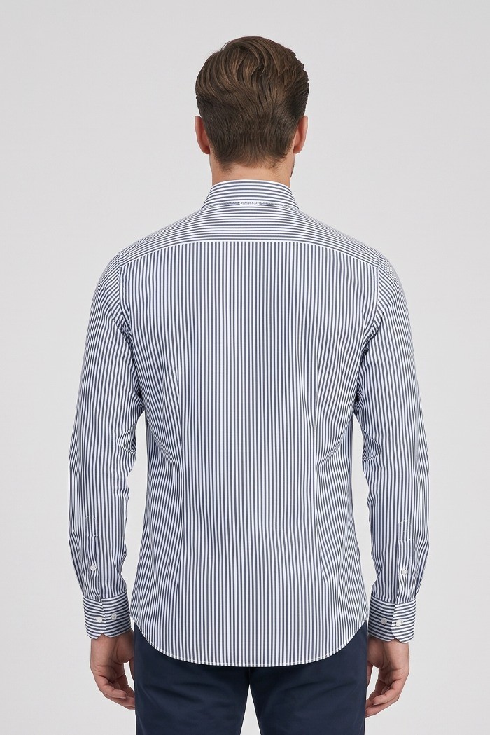 Paul Matthew camicia rigata in cotone CF11-1715 [a2f61684]
