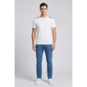 Moschino t-shirt in cotone con bande logate V1A0781-4405 [06e11269]