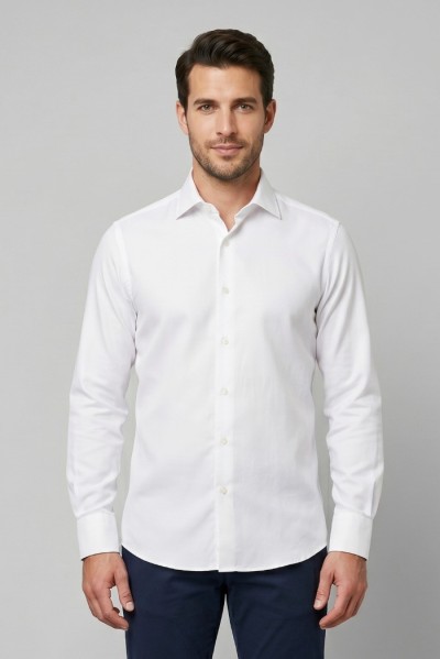 Paul Matthew camicia slim fit in cotone CI2-1324 — 805219040078707_1