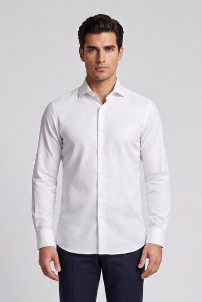 Sartor camicia slim fit in cotone stretch F1-11DUTY-S-6-531 — 805219040078656_3