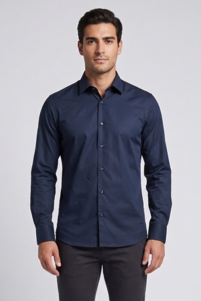 Sartor camicia slim fit in cotone stretch F1-11DUTY-S-6-531 — 805219040078656_1