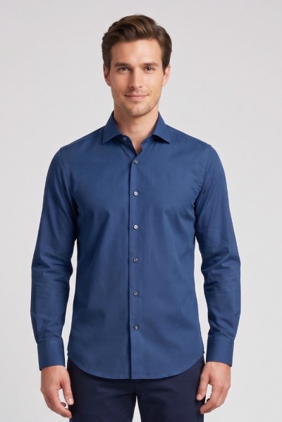 Paul Matthew camicia slim fit in cotone CF11-1612 — 805219040078705_2