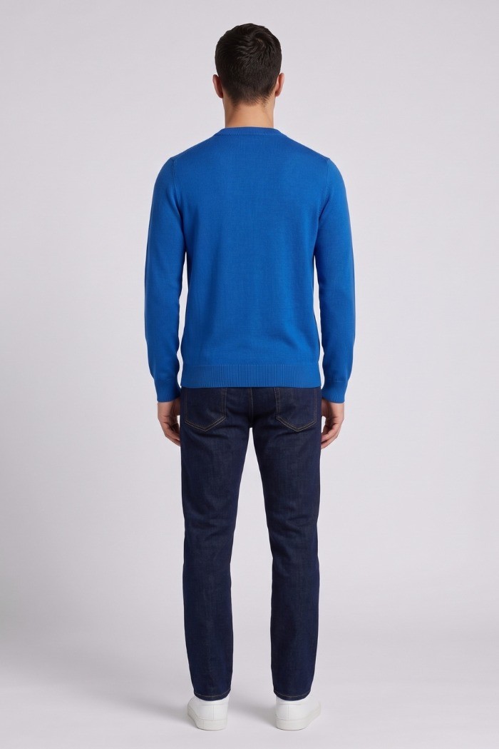 Refrigue maglia girocollo con logo patch R4059M261 [b942f16f]