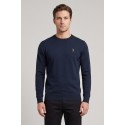 Refrigue maglia girocollo con logo patch R4059M261 [6cf59c1b]
