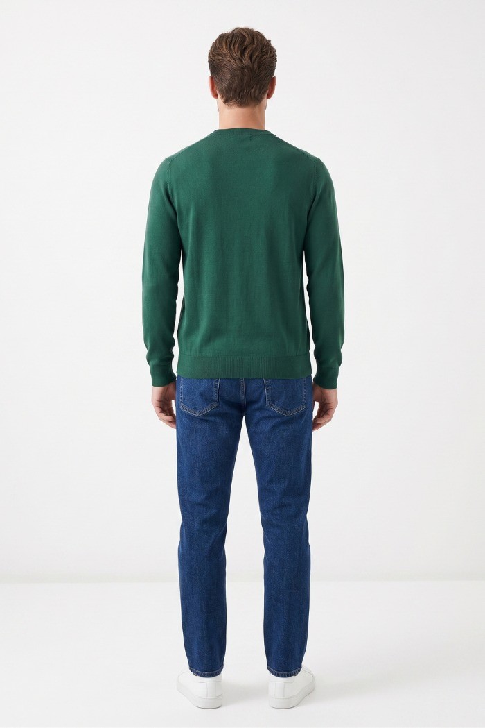 Refrigue maglia girocollo con logo patch R4059M261 [ac7a2392]