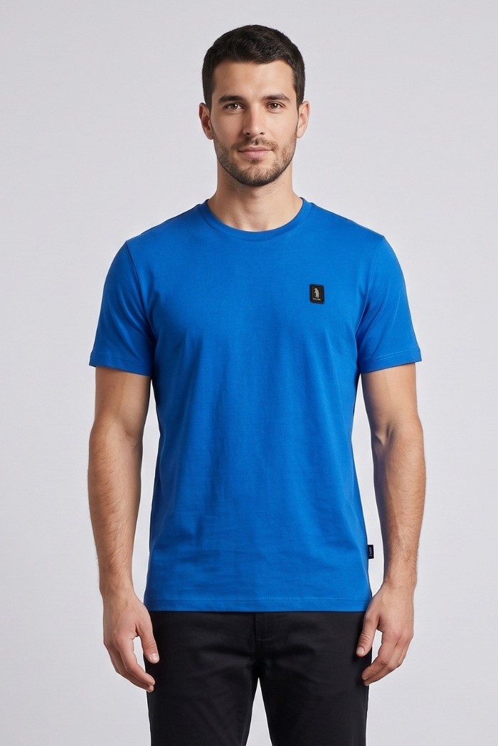 Refrigue t-shirt in jersey con logo patch R4529M261 [49d6969d]