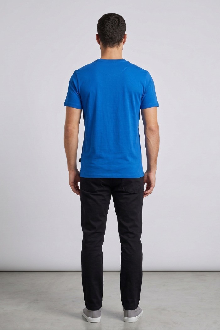 Refrigue t-shirt in jersey con logo patch R4529M261 [90f0d590]