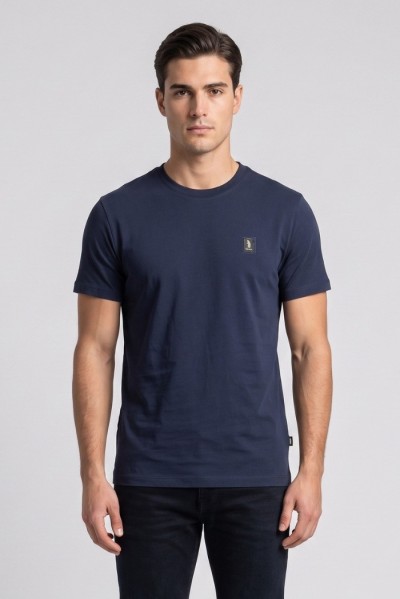 Refrigue t-shirt in jersey con logo patch R4529M261 [4547b8e4]