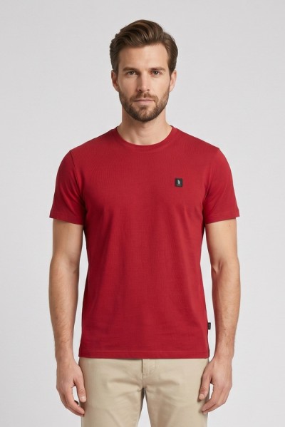 Refrigue t-shirt in jersey con logo patch R4529M261 [ccb2d1e6]