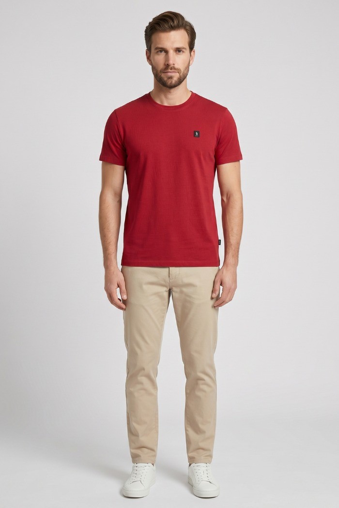 Refrigue t-shirt in jersey con logo patch R4529M261 [a28953ef]