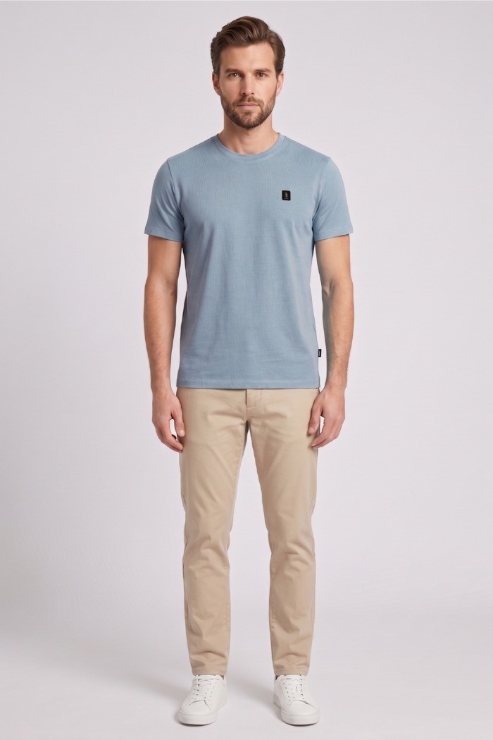 Refrigue t-shirt in jersey con logo patch R4529M261 [232e4a3e]