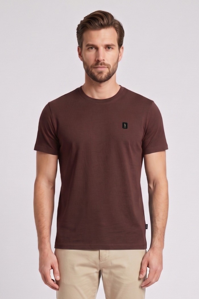Refrigue t-shirt in jersey con logo patch R4529M261 [875baf09]