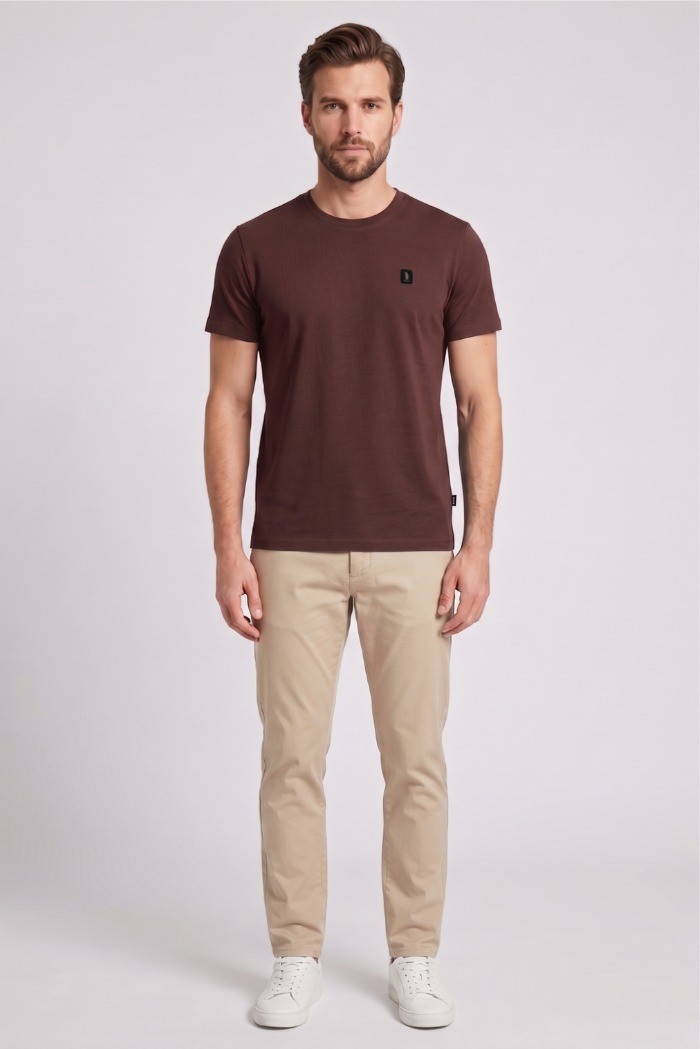 Refrigue t-shirt in jersey con logo patch R4529M261 [e9602d00]