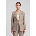 Markup tailleur gessato in misto lino e cotone MW1660003 [dd418320]