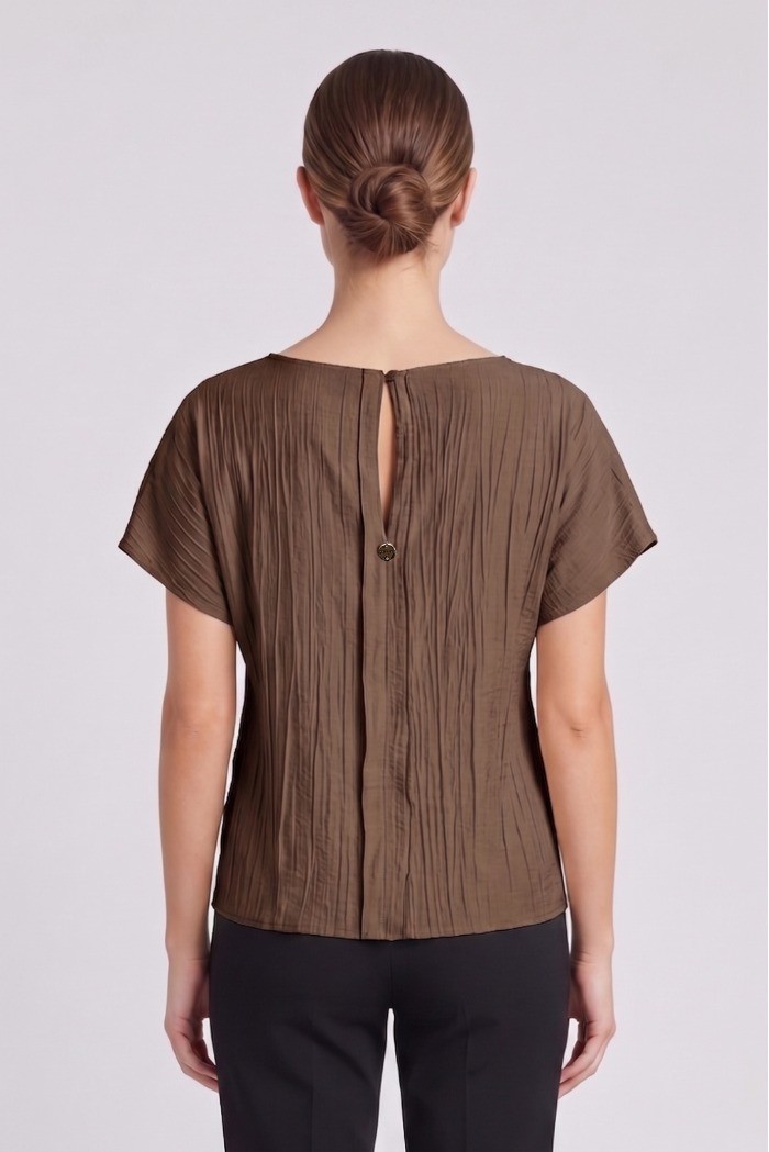 Maidoma blusa in viscosa stretch con dettaglio piume pe26f183/ma8449 [1db8f41c]