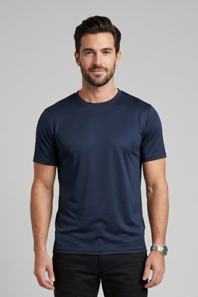 Moro t-shirt girocollo in misto cotone MEM600 — 805219040079485_2
