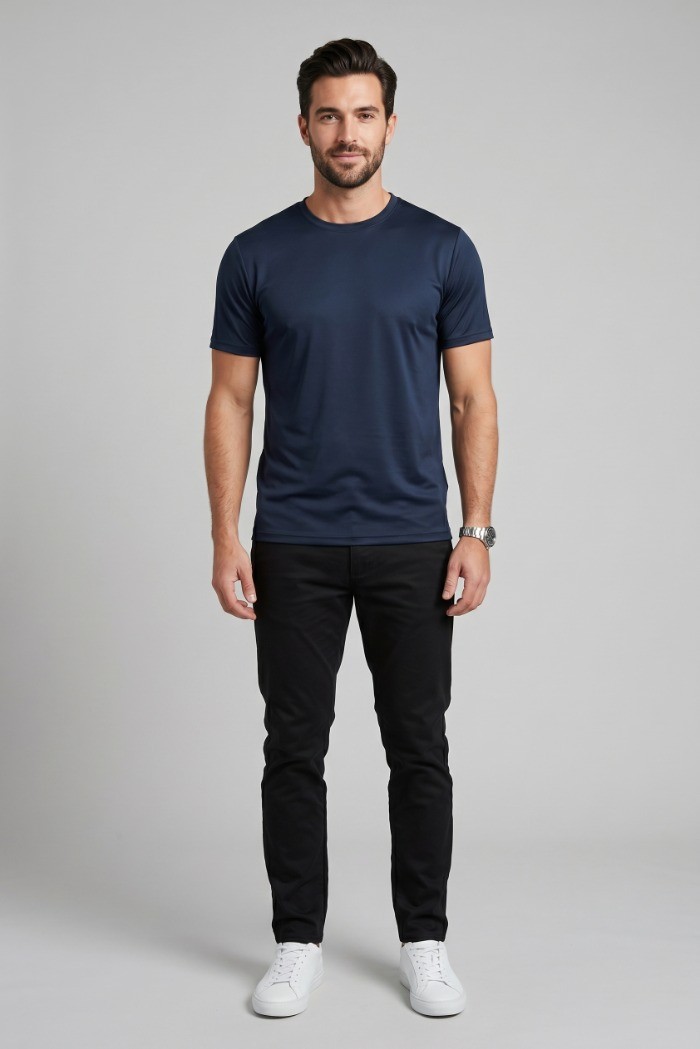 Moro t-shirt girocollo in misto cotone MEM600 [434874c0]